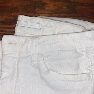 Seven for all mankind corduroy creamwhite pants